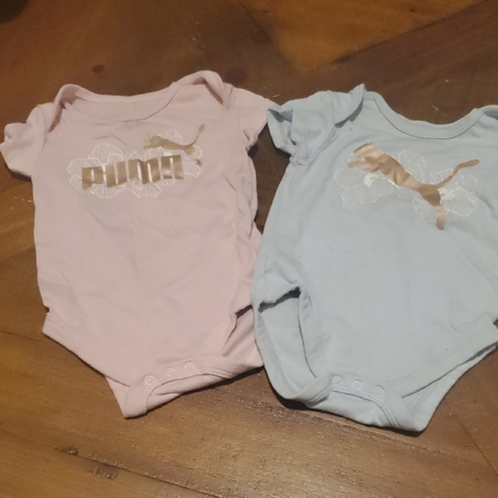 Puma Kids Bodysuit Duo - Pink and Blue